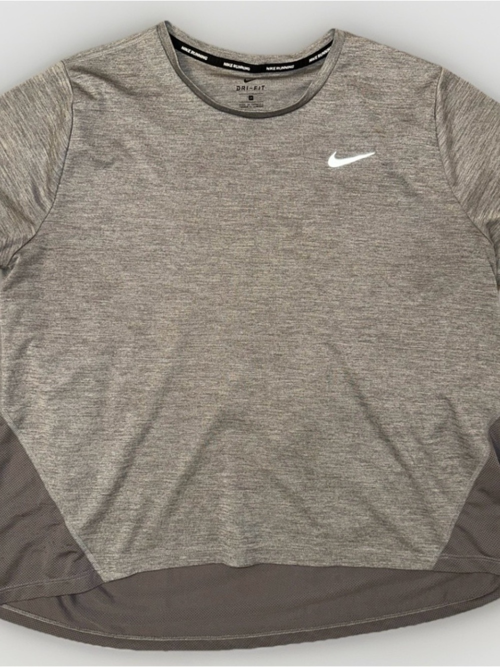 Nike Grey Long Sleeve Dri-FIT Athletic Tee